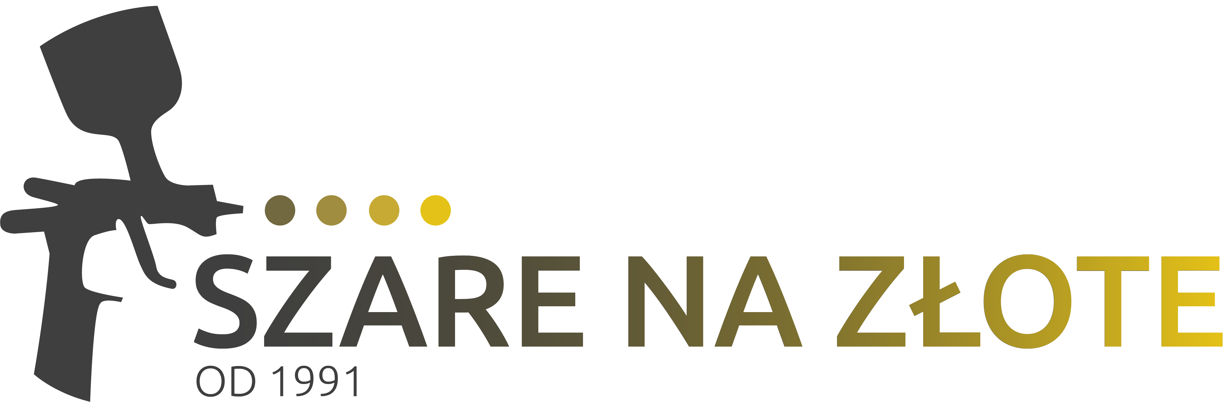 Szare na złote logo